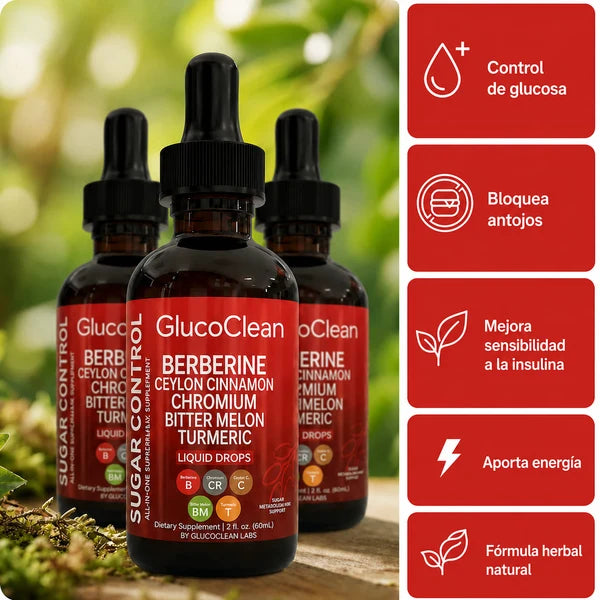 Gluco Clean™ 30 ml | Controla el Azúcar y Protege tu Corazón