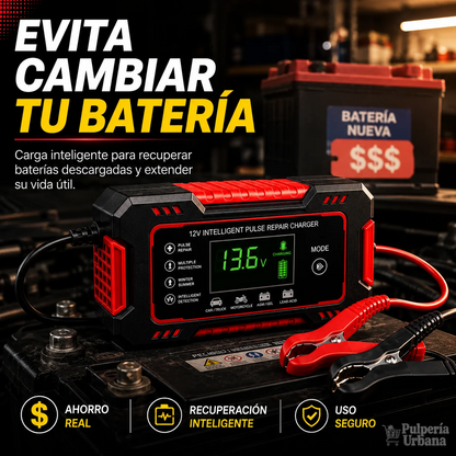 Cargador Reparador Inteligente de Baterías de Auto