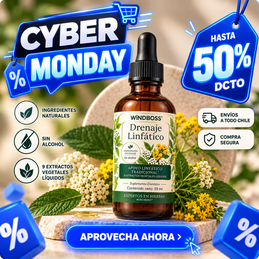 Drenaje Linfático Windboss® Gotas Botánicas 60ml